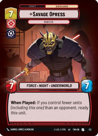 Savage Opress - Monster (1/2) - Organized Play Promos