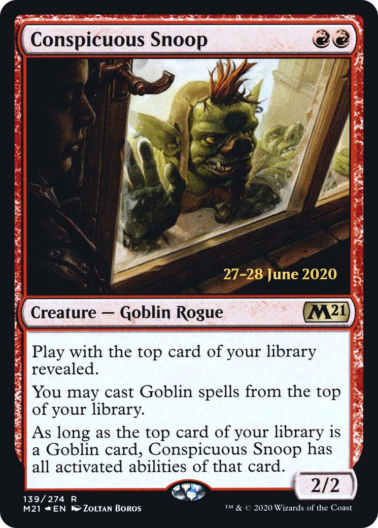Conspicuous Snoop (PRE-139) - Core Set 2021 Promos Foil