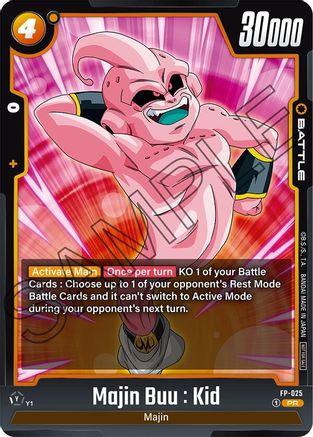 Majin Buu : Kid (FP-025) - Fusion World Promotion Cards and Packs Holofoil