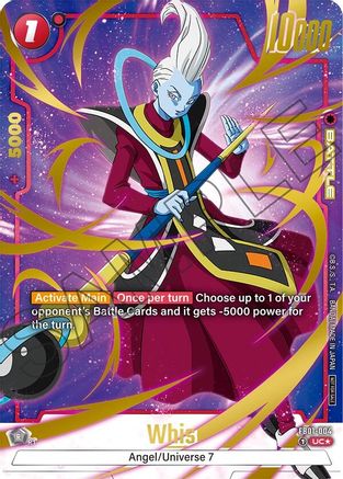 Whis (Championship Pack 03) (FB01-004) - Tournament and Championship Promos Holofoil