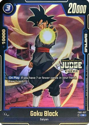 Goku Black - FB01-037 (Judge Pack (Event Judge) 01) (FB01-037) - Tournament and Championship Promos Holofoil