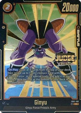 Ginyu - FB01-108 (Judge Pack (Event Judge) 01) (FB01-108) - Tournament and Championship Promos Holofoil