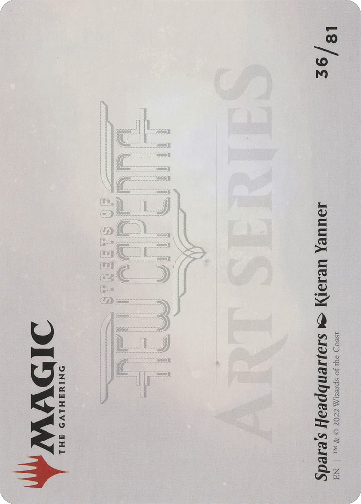 Spara's Headquarters // Spara's Headquarters (ASNC-036) - New Capenna Art Series (Borderless) Foil