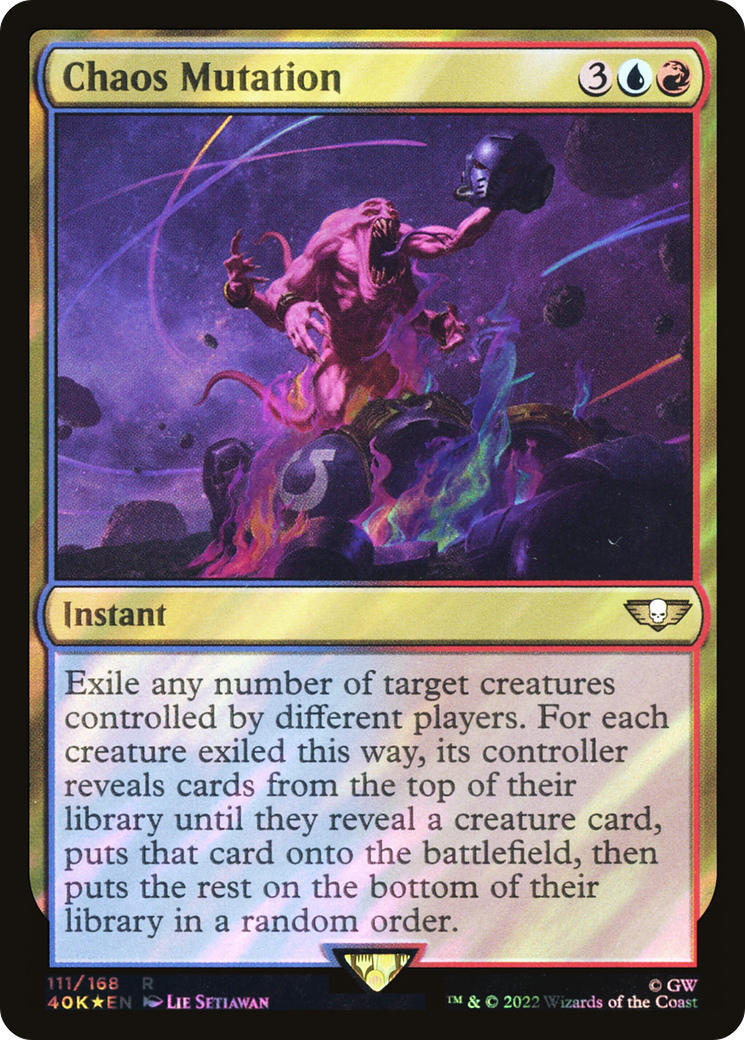 Chaos Mutation (Surge Foil) (40K-111) - Warhammer 40,000 Commander Foil