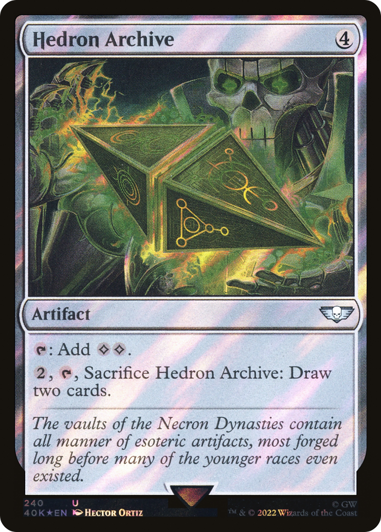 Hedron Archive (Surge Foil) (40K-240) - Warhammer 40,000 Commander Foil