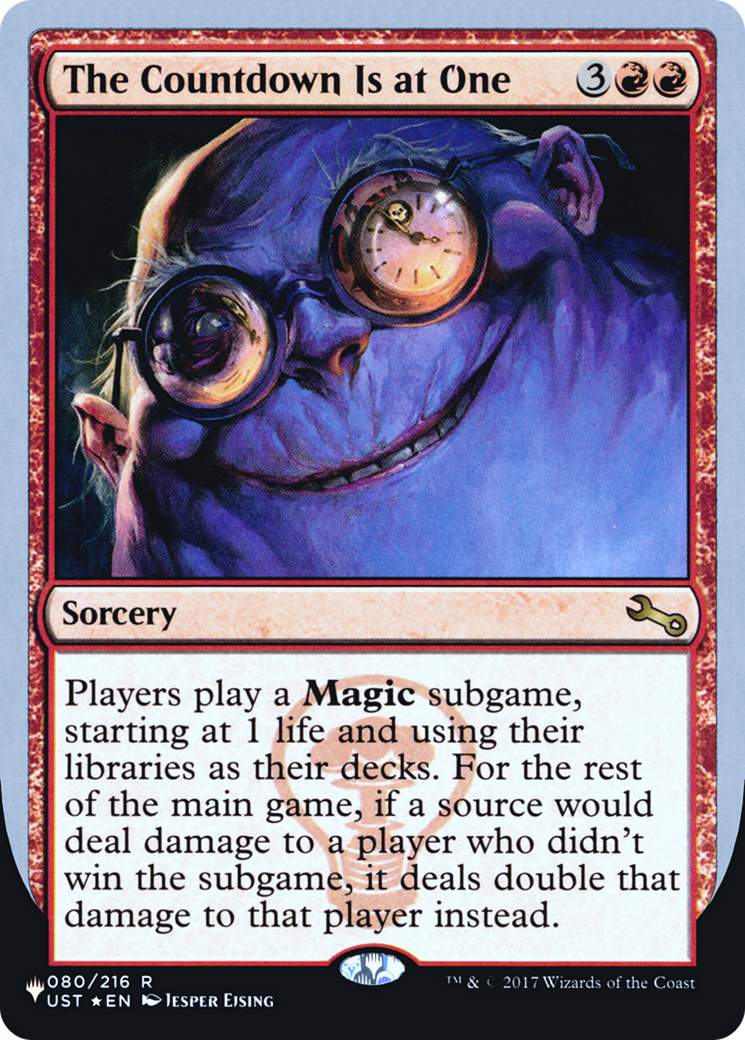 The Countdown Is at One (LIST-080/216) - The List (Unfinity Foil Edition) Foil