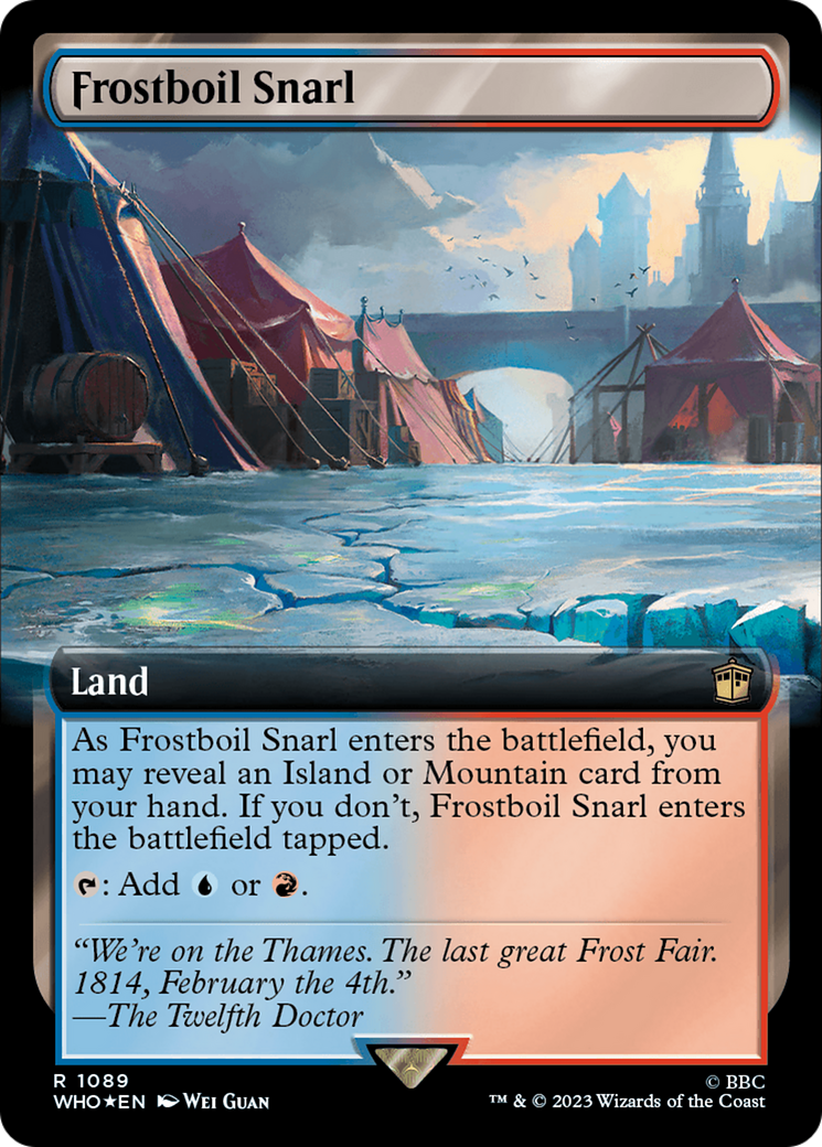 Frostboil Snarl (Extended Art) (Surge Foil) (WHO-1089) - Doctor Who: (Extended Art) Foil