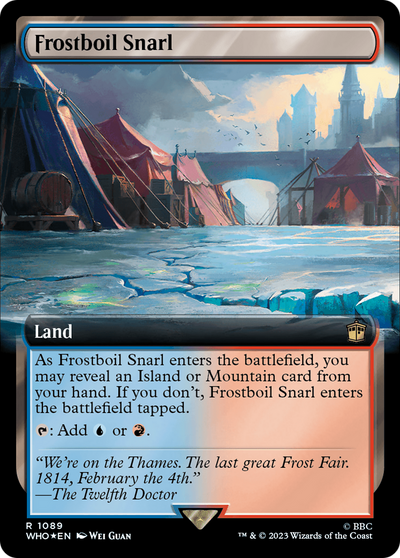 Frostboil Snarl (Extended Art) (Surge Foil) (WHO-1089) - Doctor Who: (Extended Art) Foil