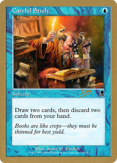 Careful Study - 2002 Raphael Levy (ODY) (WCD-) - World Championship Decks 2002