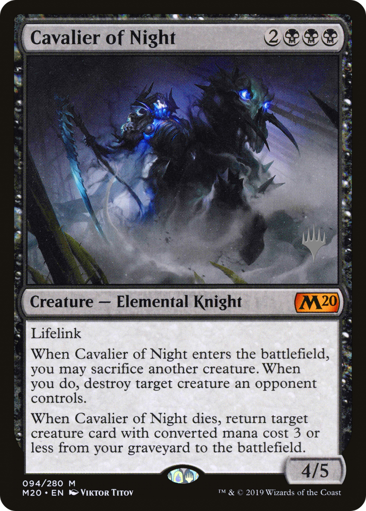 Cavalier of Night (PPM20-094) - Core Set 2020 Promos Foil