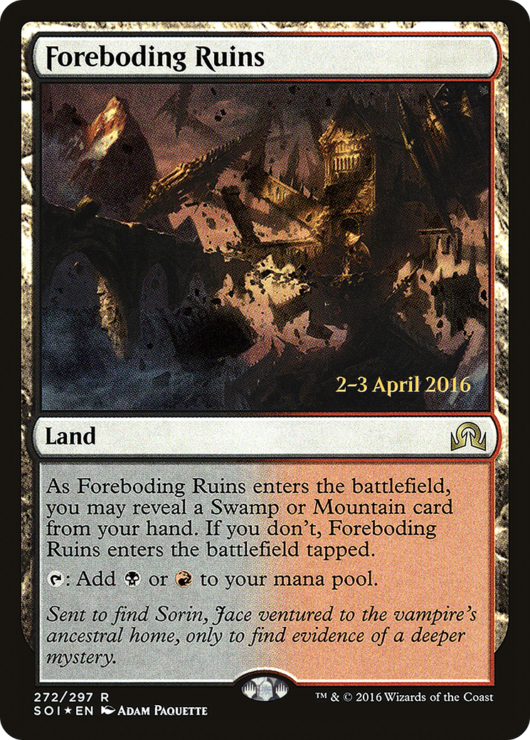 Foreboding Ruins (PRE-272) - Shadows over Innistrad Promos Foil