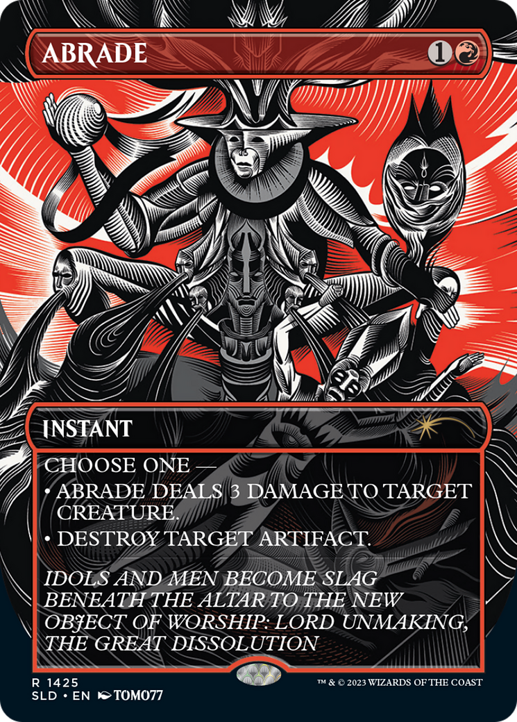 Abrade (SLD-1425) - Secret Lair Drop (Borderless) Foil