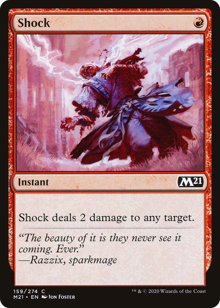 Shock (M21-159) - Core Set 2021 Foil