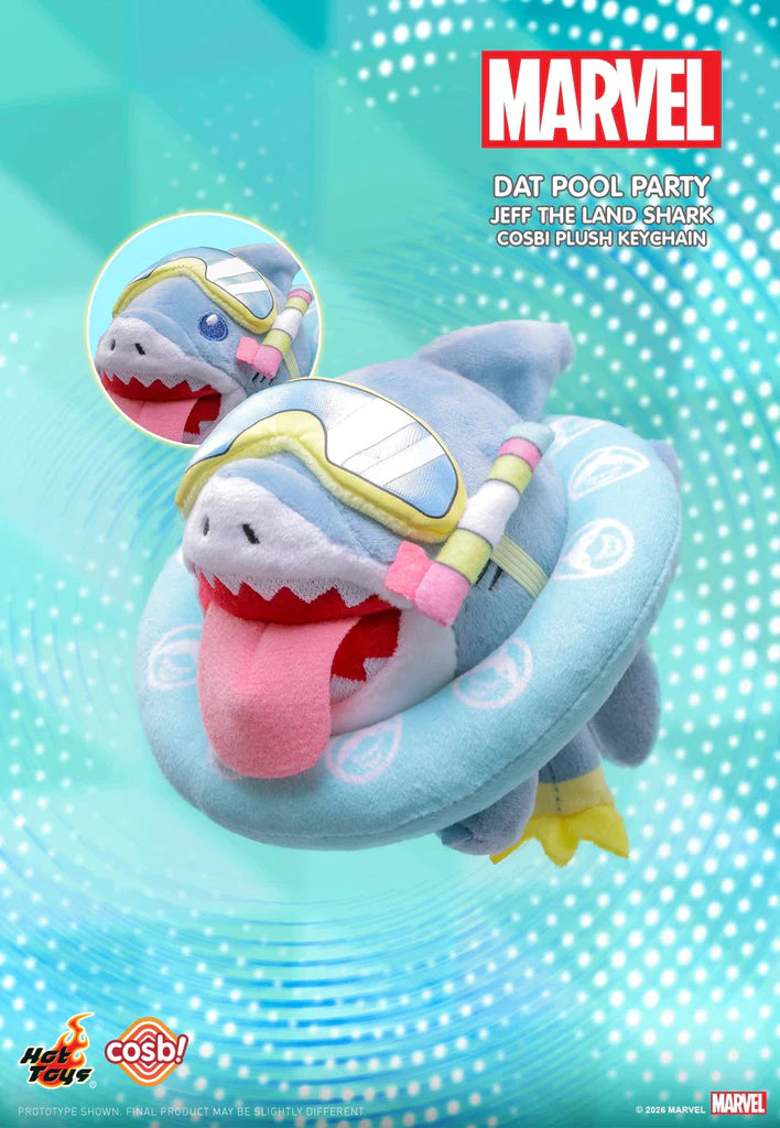 Hot Toys x COSBI - Marvel Jeff the Land Shark Cosbi Plush Keychain Blind Box