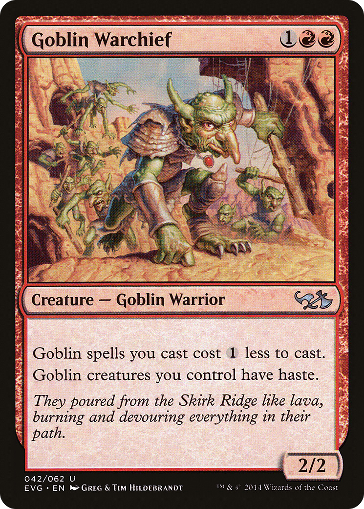Goblin Warchief (DD3-) - Duel Decks Anthology: Elves vs. Goblins
