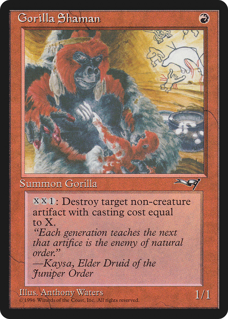 Gorilla Shaman (Holding Baby) (ALL-107) - Alliances