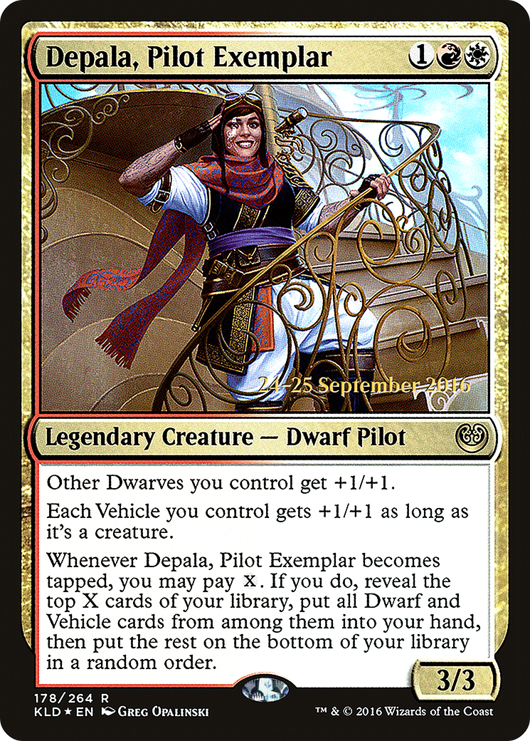 Depala, Pilot Exemplar (PRE-178) - Kaladesh Promos Foil