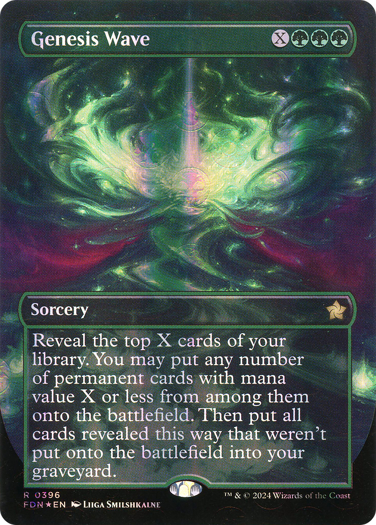 Genesis Wave (Borderless) (Mana Foil) [Foundations]