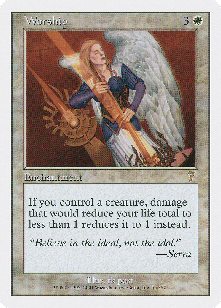 Worship (7ED-056) - 7th Edition Foil