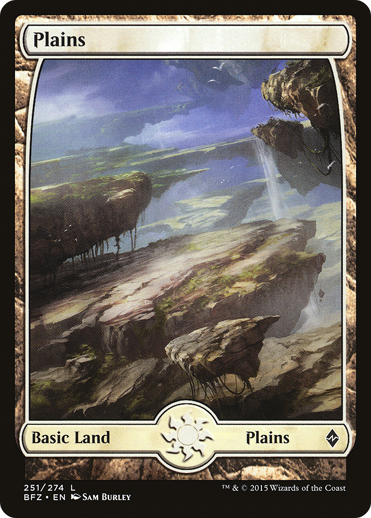 Plains (251) - Full Art (BFZ-251) - Battle for Zendikar