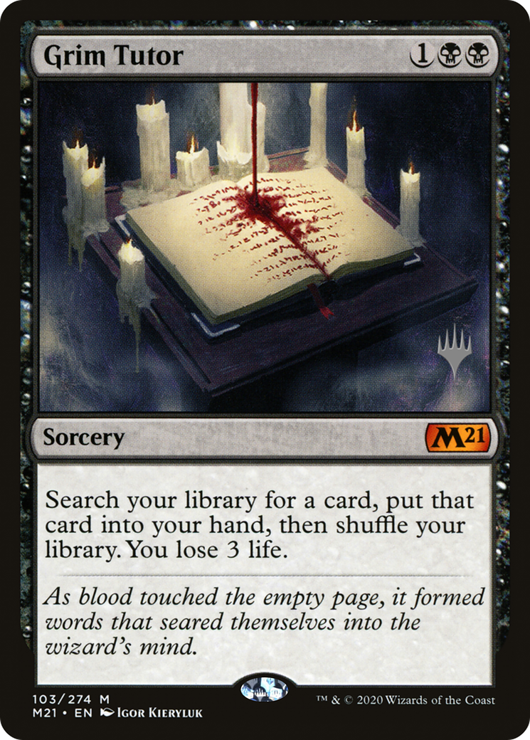 Grim Tutor (PPM21-103) - Core Set 2021 Promos Foil