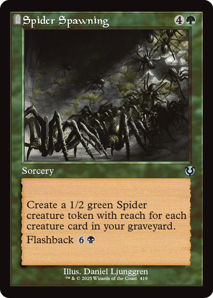 Spider Spawning (Retro Frame) (INR-419) - Innistrad Remastered: (tombstone) Foil