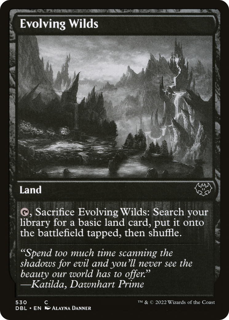 Evolving Wilds (530) (DBL-530) - Innistrad: Double Feature Foil