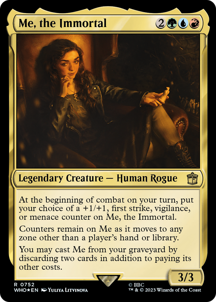 Me, the Immortal (Surge Foil) (WHO-752) - Doctor Who Foil