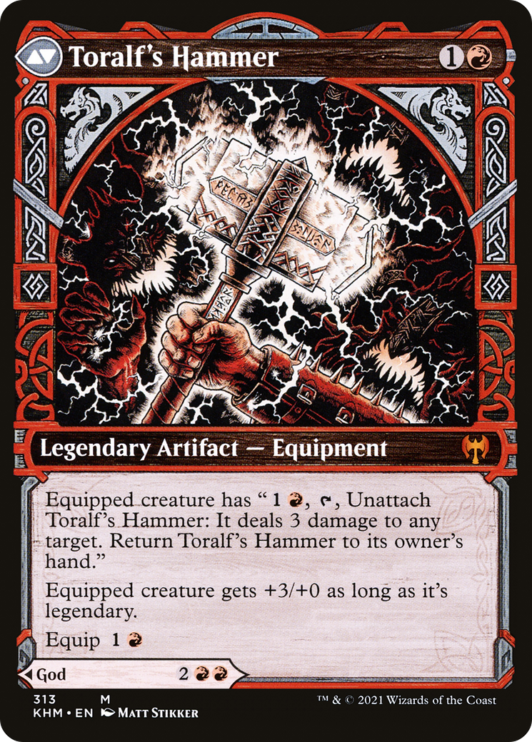 Toralf, God of Fury (Showcase) (KHM-313) - Kaldheim: (Showcase) Foil