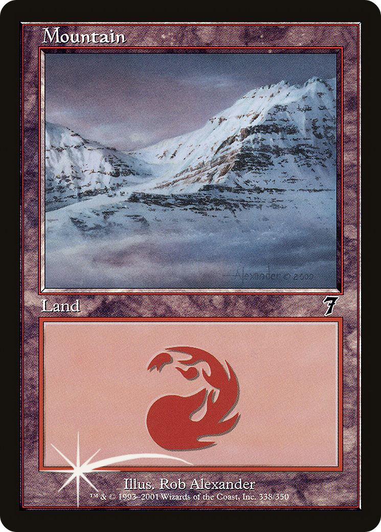 Mountain (338) (7ED-338) - 7th Edition Foil