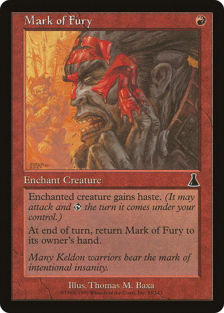 Mark of Fury (UDS-093) - Urza's Destiny Foil