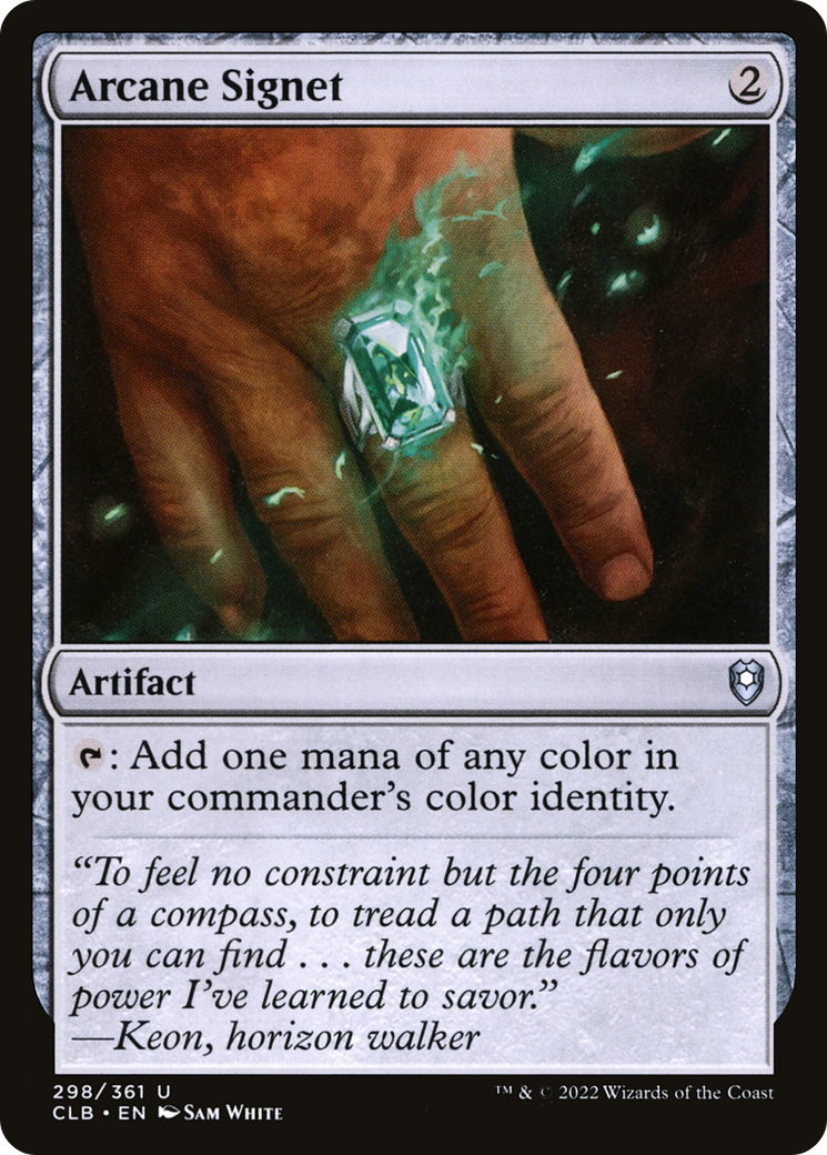 Arcane Signet (CLB-298) - Commander Legends: Battle for Baldur's Gate
