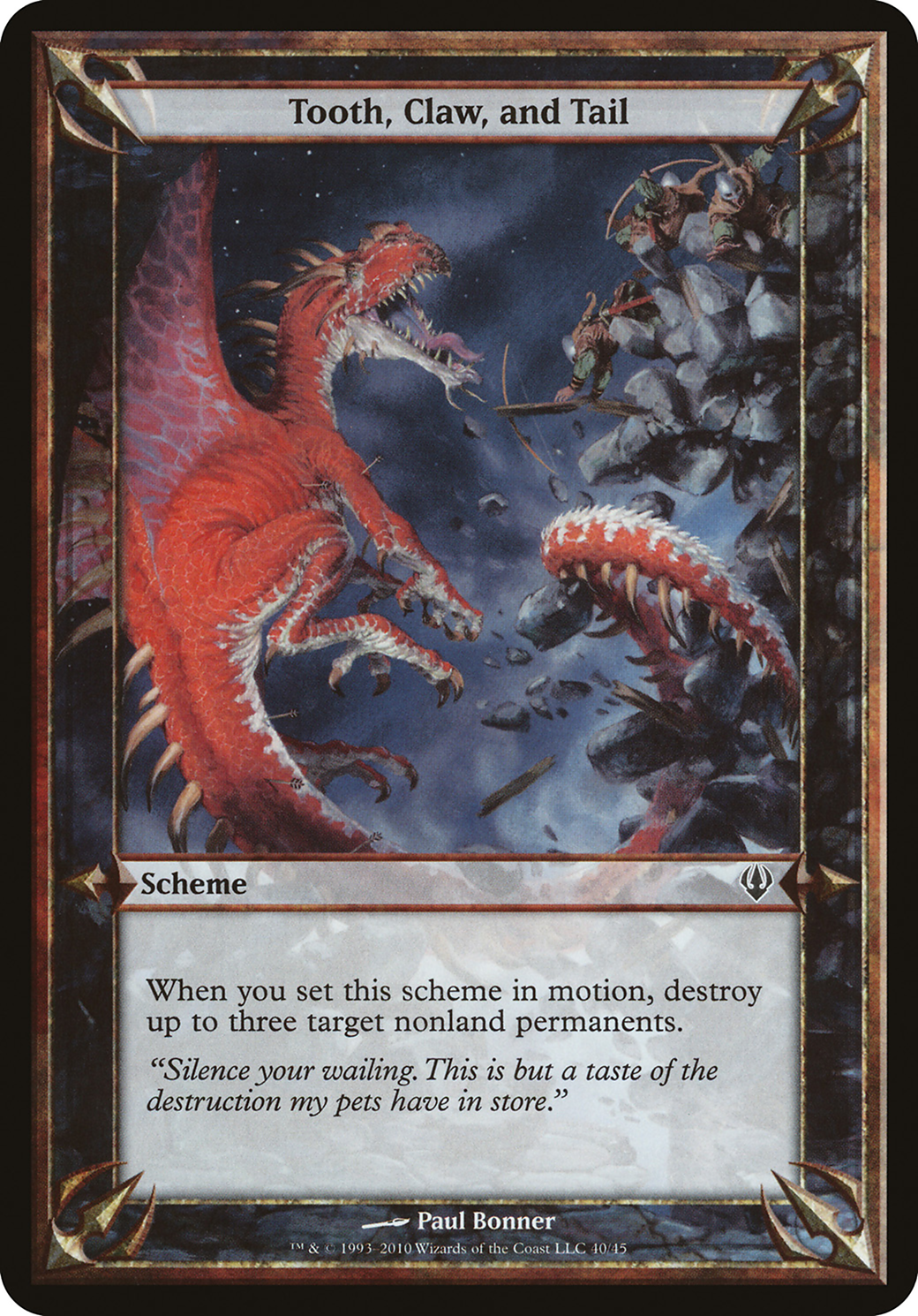 Tooth, Claw, and Tail (Archenemy) (OVER-) - Archenemy Schemes