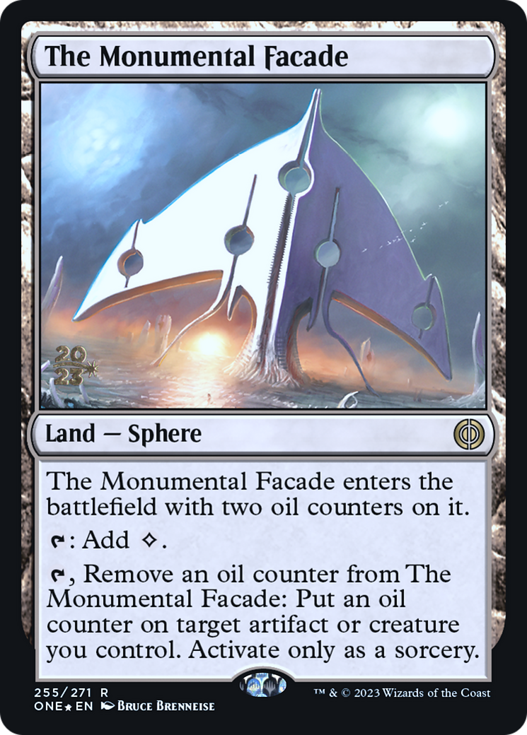 The Monumental Facade (PRE-255) - Phyrexia: All Will Be One Promos Foil