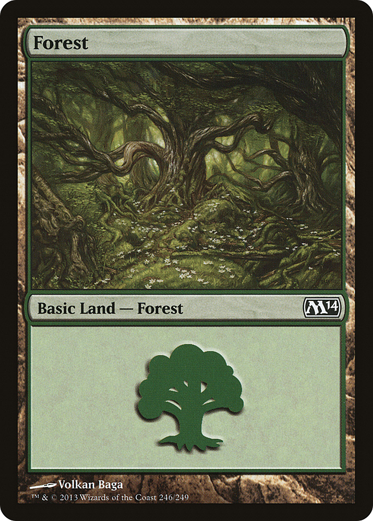 Forest (246) (M14-246) - Magic 2014 Foil
