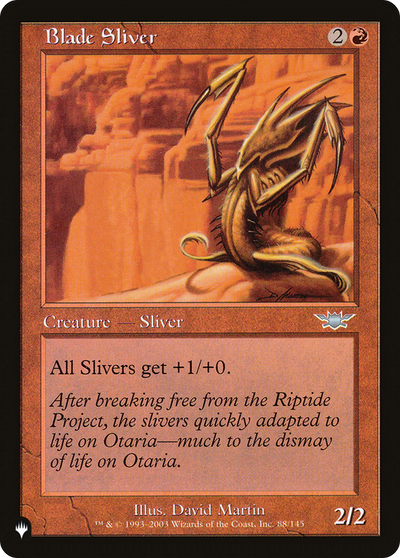 Blade Sliver (LIST-88/145) - The List