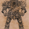 Iron Golem // Iron Golem (AAFR-080) - Adventures in the Forgotten Realms Art Series (Borderless) Foil
