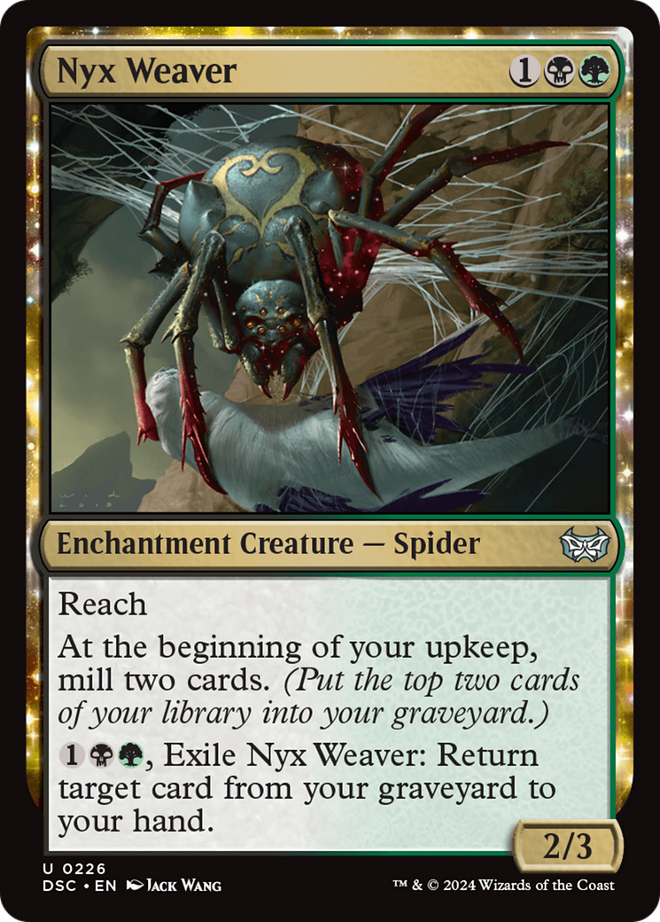 Nyx Weaver (DSC-226) - Duskmourn: House of Horror Commander: (enchantment)