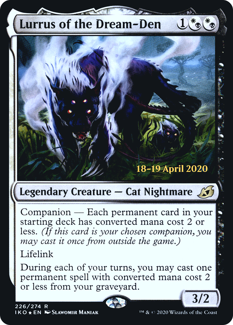 Lurrus of the Dream-Den (PRE-226) - Ikoria: Lair of Behemoths Promos: (companion) Foil