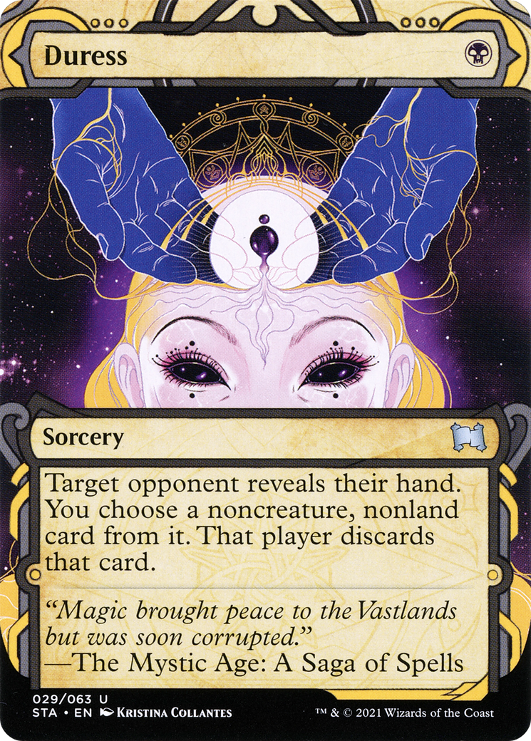 Duress (STA-029) - Strixhaven Mystical Archive: (Showcase) (Borderless)