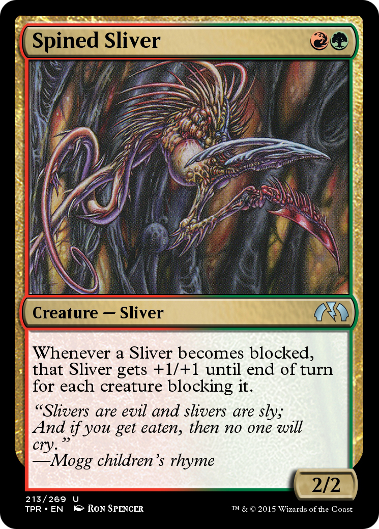 Spined Sliver (TPR-213) - Tempest Remastered Foil