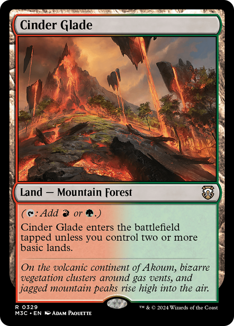 Cinder Glade (M3C-329) - Modern Horizons 3 Commander Foil