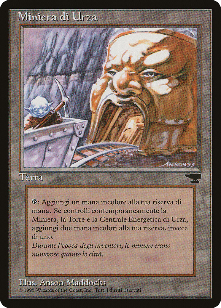 Urza's Mine (Pulley) (Italian) - "Miniera di Urza" (REN-) - Rinascimento