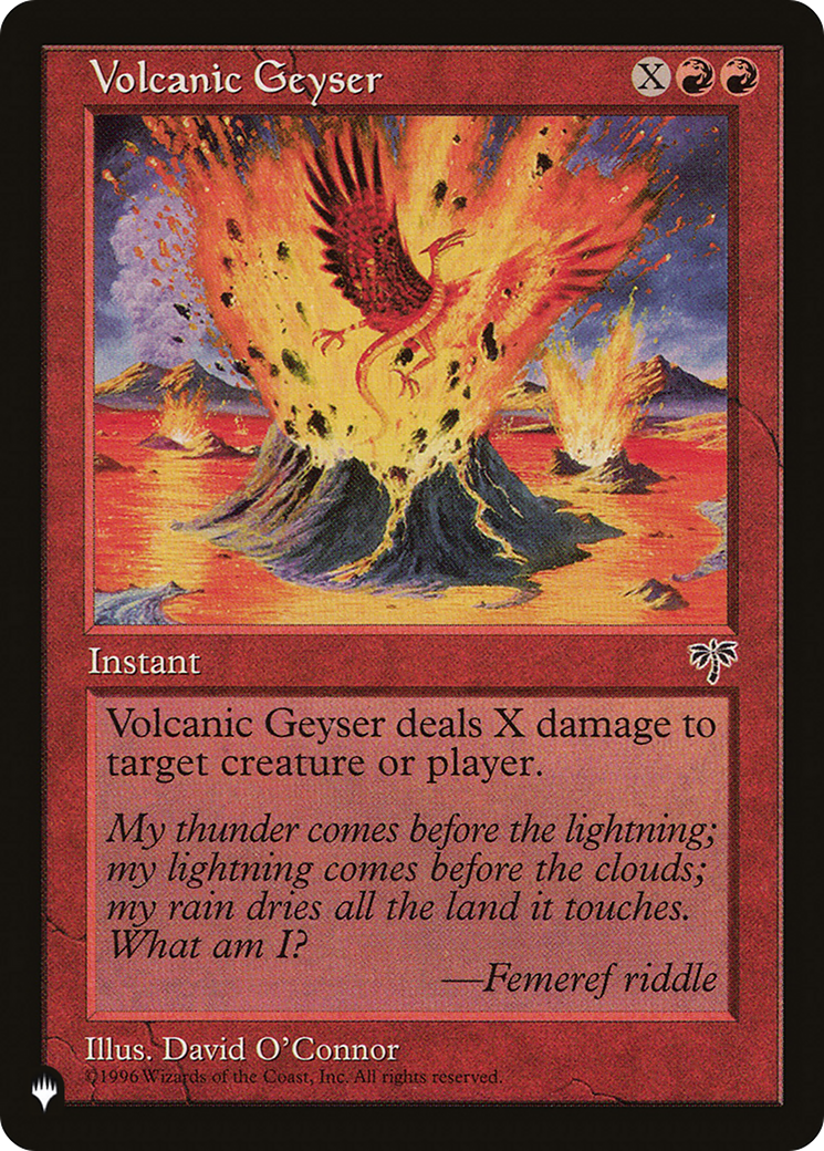 Volcanic Geyser (LIST-) - The List