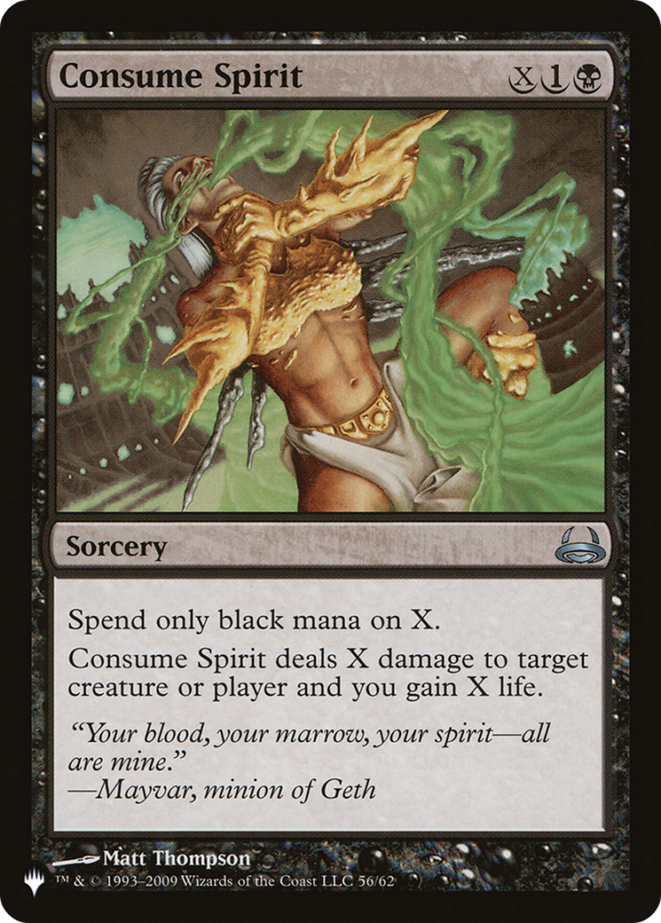 Consume Spirit (LIST-DDC-56) - The List