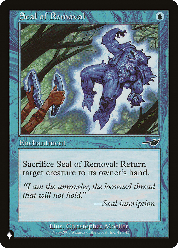 Seal of Removal (LIST-42/143) - The List