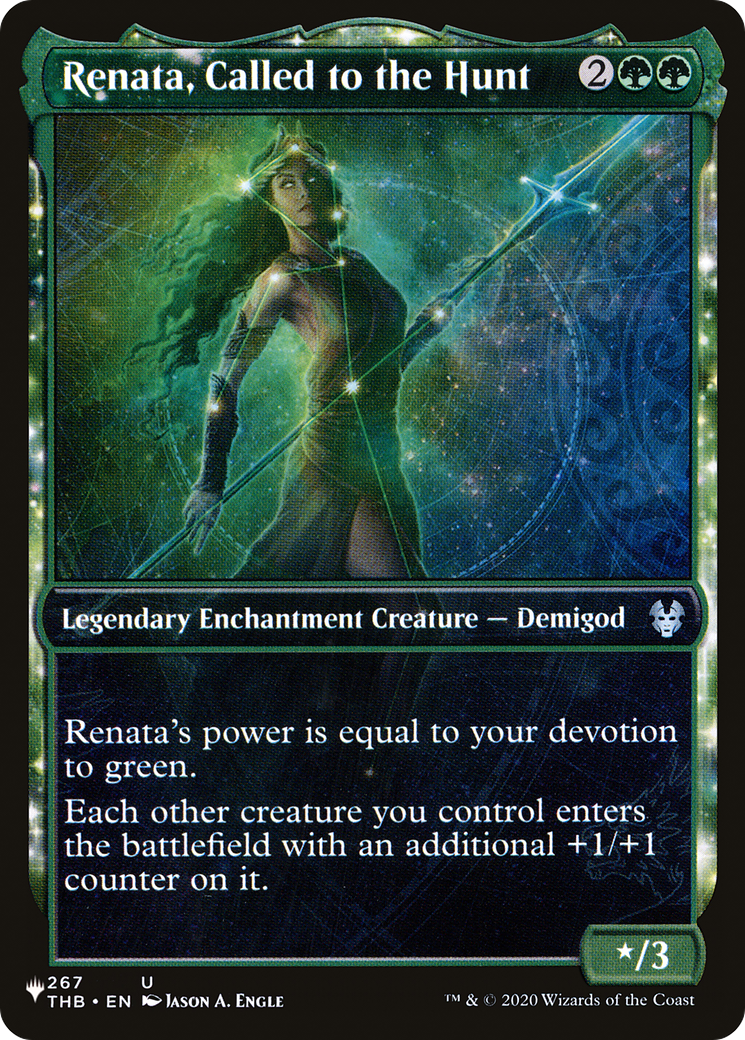 Renata, Called to the Hunt (Showcase) (LIST-267/254) - The List: (enchantment, Showcase)
