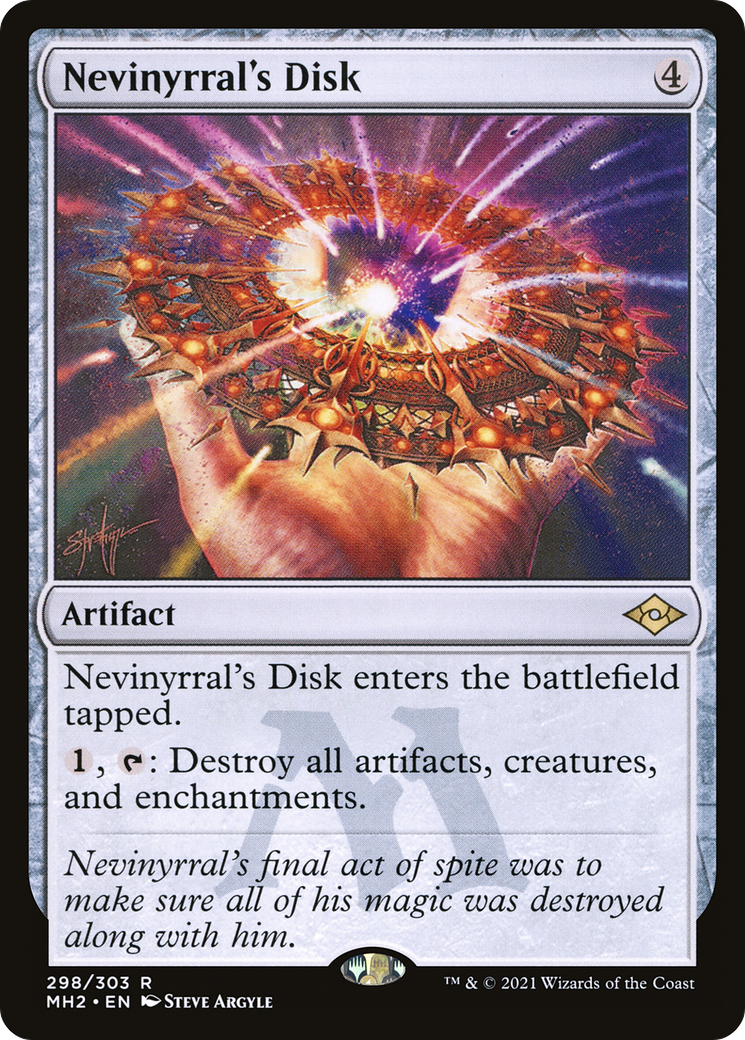 Nevinyrral's Disk (MH2-298) - Modern Horizons 2 Etched Foil