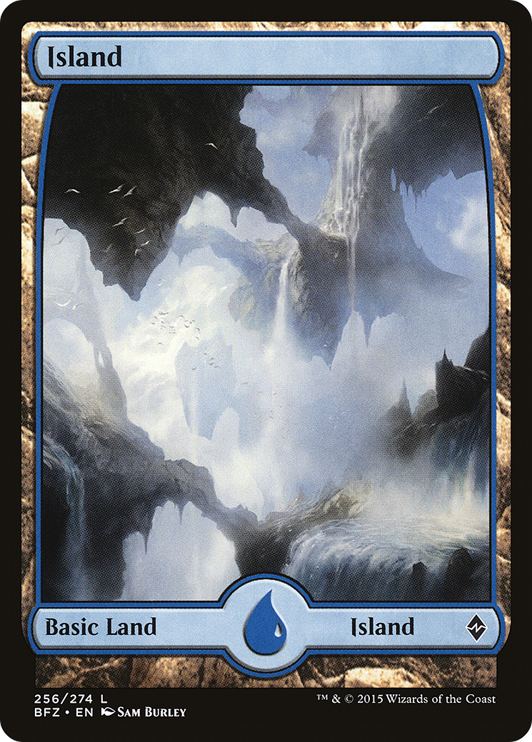 Island (256) - Full Art (BFZ-256) - Battle for Zendikar