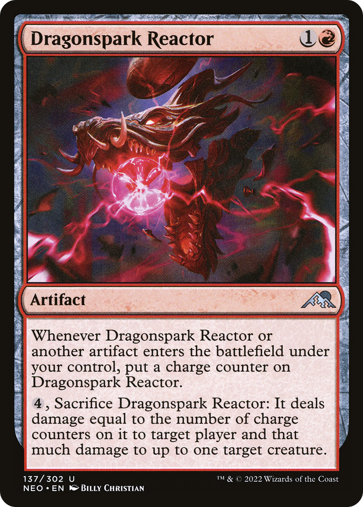Dragonspark Reactor (NEO-137) - Kamigawa: Neon Dynasty Foil